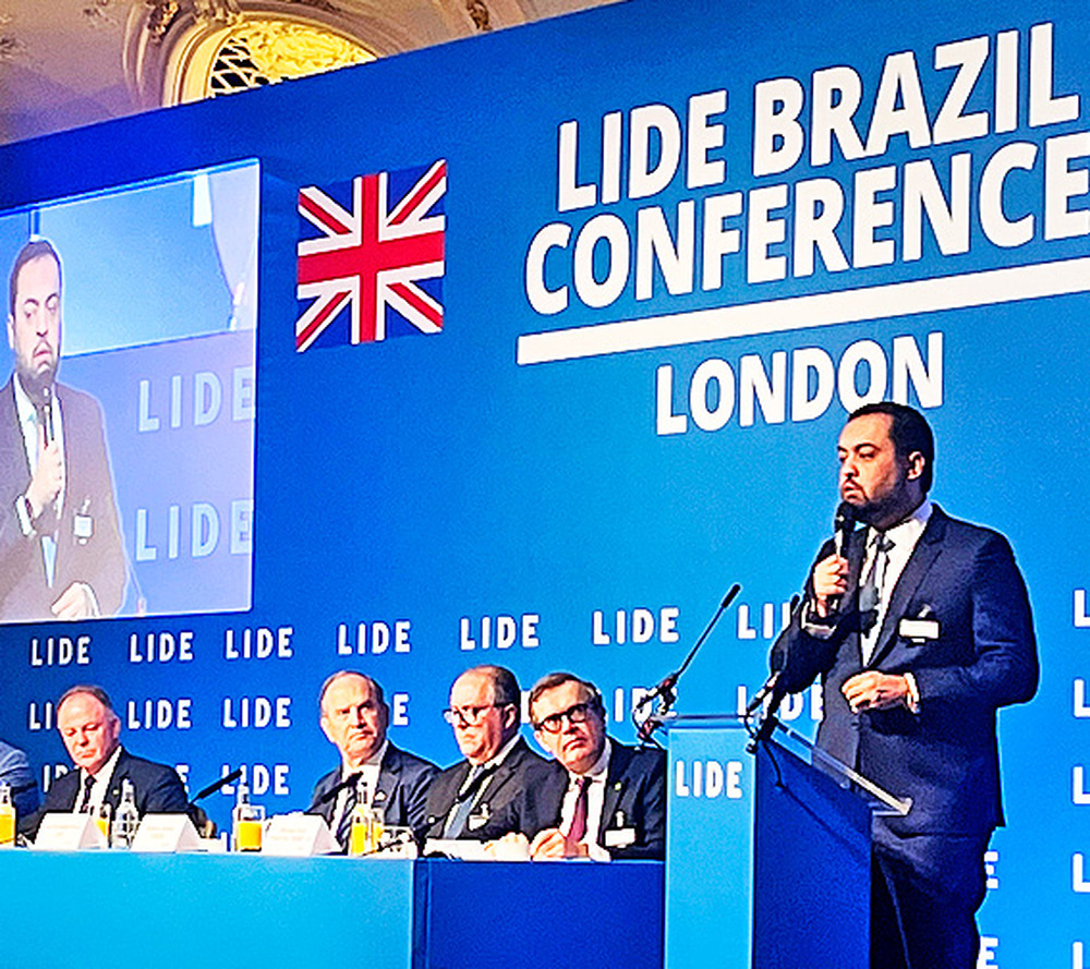 Cláudio Castro destaca a expansão da economia fluminense na Conferência do Lide, em Londres