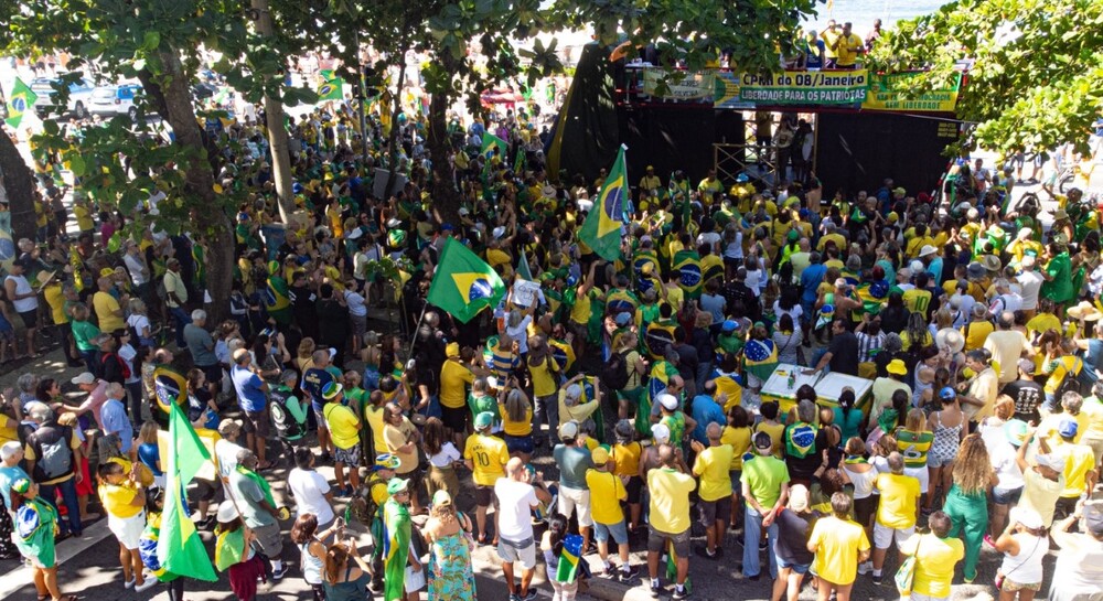 Dia do Trabalhador tem manifestação bolsonarista na zona sul do Rio de Janeiro