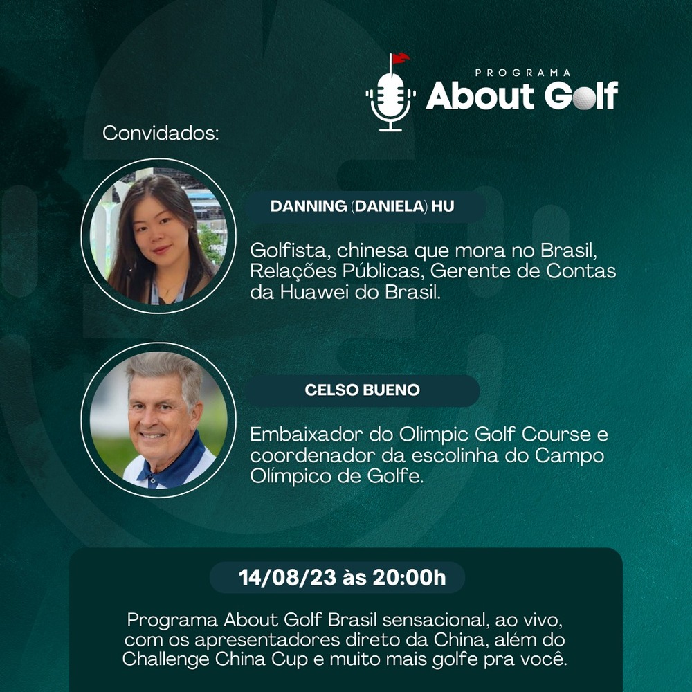 Programa About Golf Brasil traz convidados internacionais e destaca o universo do golf