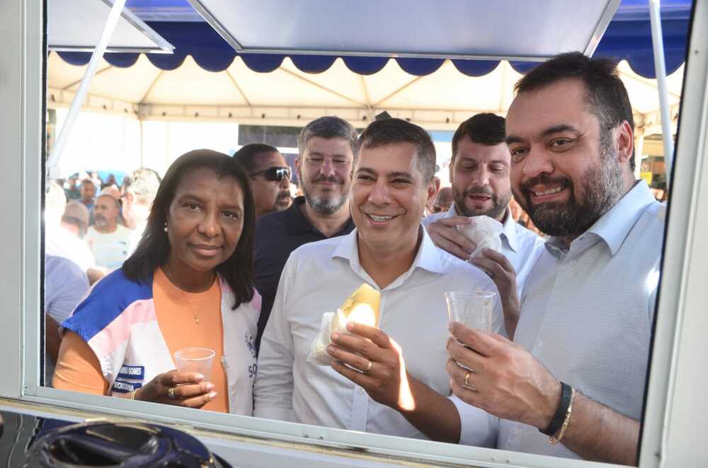 O governador Cláudio Castro, Secretária Rosangela Gomes e o Dr. Serginho Dep. Estadual, inauguram Café do Povo nesta quarta-feira (23)