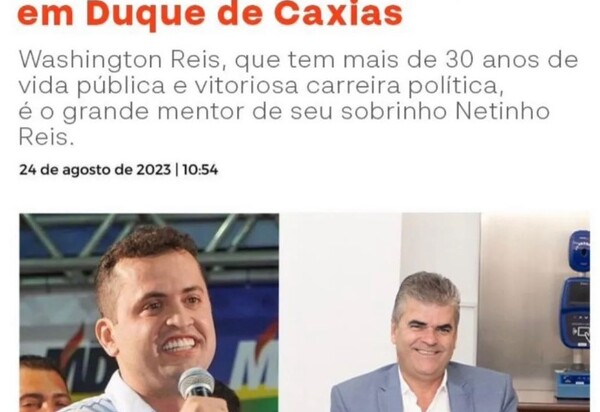 Deputado Gutemberg acaba com esperança de Pré-candidados em Caxias e deixa claro 'Washington Reis coordenará campanha de Netinho'