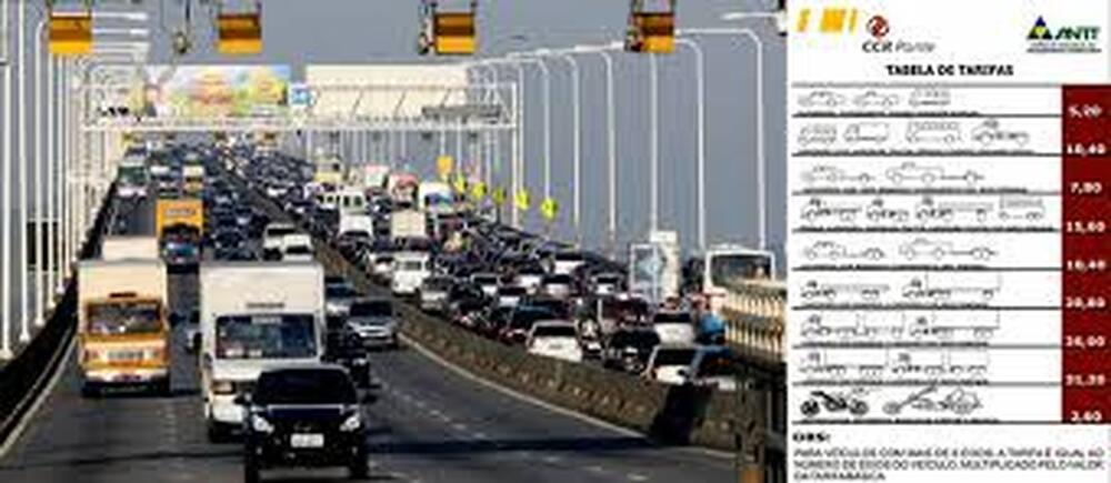 Depois do reajuste da tarifa de pedágio da Ponte Rio-Niterói ela vai passar a ter sistema de cobrança de pedágio automático