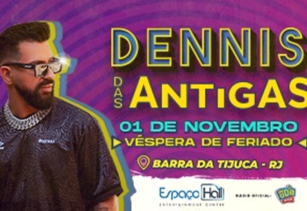 Baile das Antigas com Denis Dj promete agitar véspera de feriado no Espaço Hall