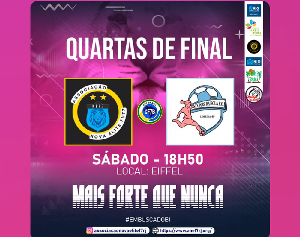 Nova Elite Fut 7 entre conquistas e transformações sociais disputa hoje às quartas de final do Brasileiro