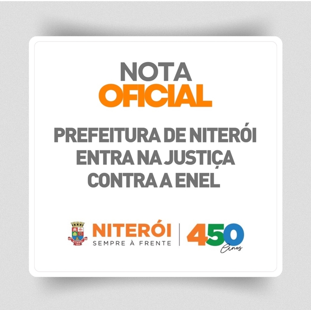 Prefeitura de Niterói entra na Justiça contra Enel