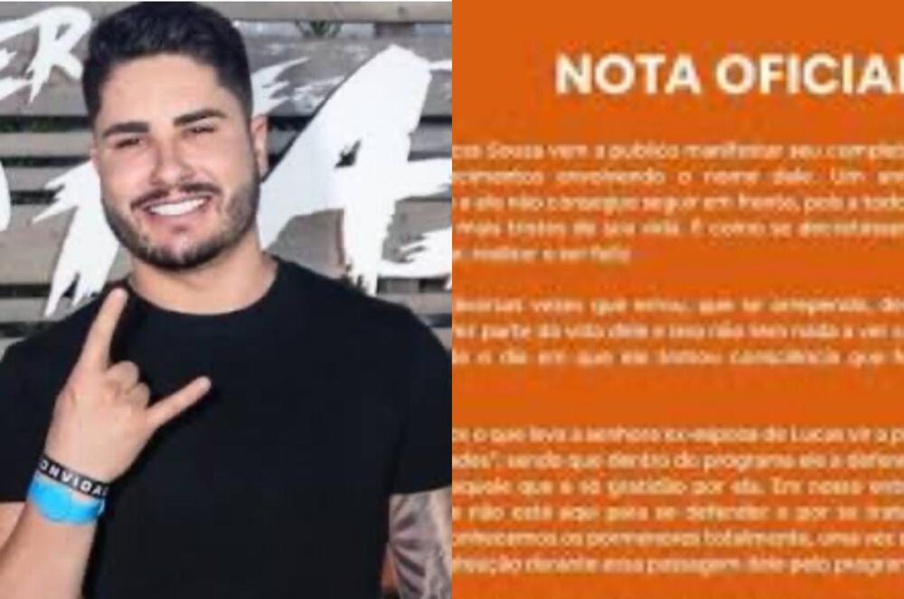 Após exposed de Jojo, equipe de Lucas Souza emite nota