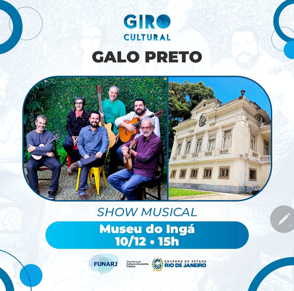  Galo Preto encantará o Museu do Ingá com sua música instrumental brasileira