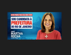 Sem a vice de Paes, PDT lança a candidatura de Martha Rocha à Prefeitura do Rio