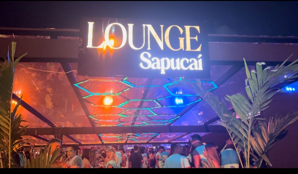 O espaço Lounge Sapucaí em seu primeiro ano na avenida