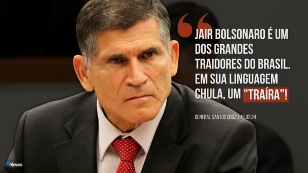 General Santos Cruz quebra silêncio 'Bolsonaro mente covardemente'