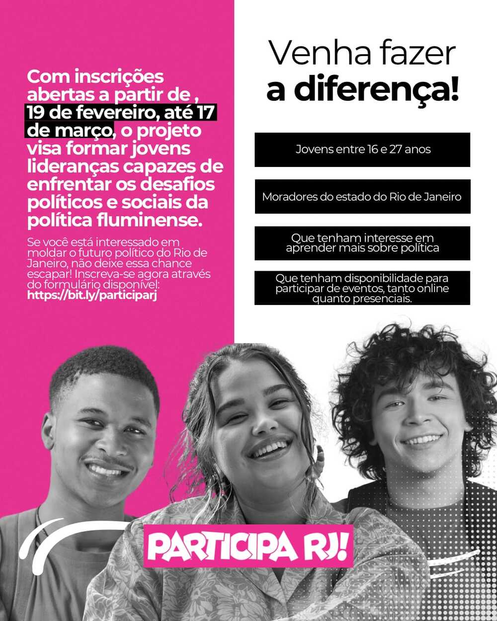 Deputado fomenta programa de participação política para jovens no Rio de Janeiro