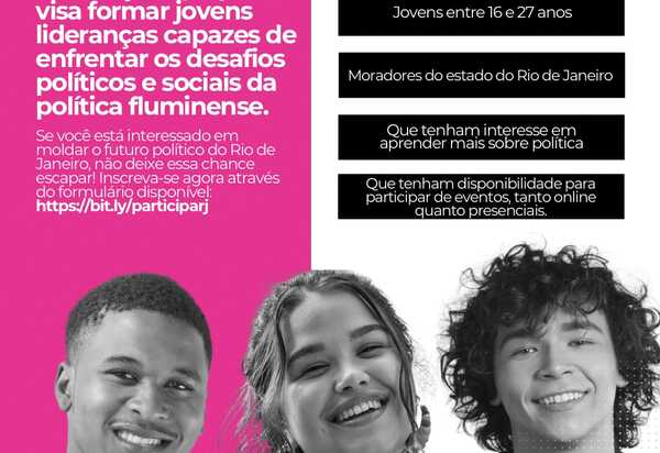 Deputado fomenta programa de participação política para jovens no Rio de Janeiro