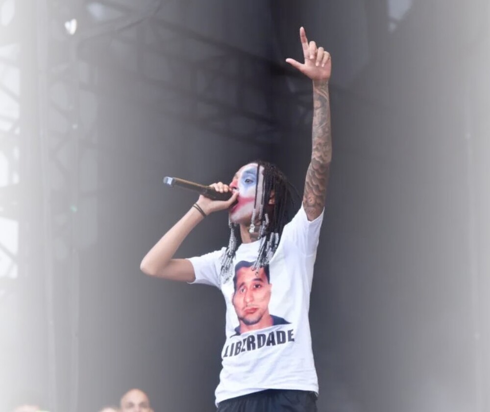 Lollapalooza tem MC no palco pedindo liberdade de traficante