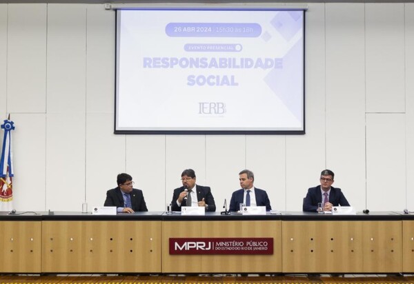 MPRJ recebe o ministro André Mendonça para palestra sobre responsabilidade social