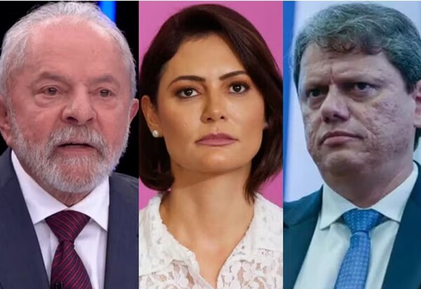 A nova pesquisa do PL com Lula, Michelle e Tarcísio na disputa pela Presidência