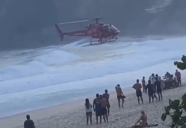 Homem morre afogado durante ressaca no mar de Itacoatiara, em Niterói