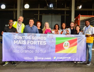 Secretaria de Desenvolvimento Social e Direitos Humanos do Governo do Estado do Rio entrega doações para Rio Grande do Sul