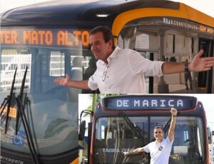 Improbidade administrativa: Paes repete gesto que fez MP acionar Fabiano Horta por uso indevido de imagem em serviço público de transporte