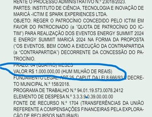 Prefeitura de Maricá joga dinheiro público no ralo com patrocínio milionário para evento de energia na Barra da Tijuca