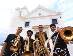 Quinteto de Metais do Aprendiz Musical se apresenta na Ilha da Boa Viagem