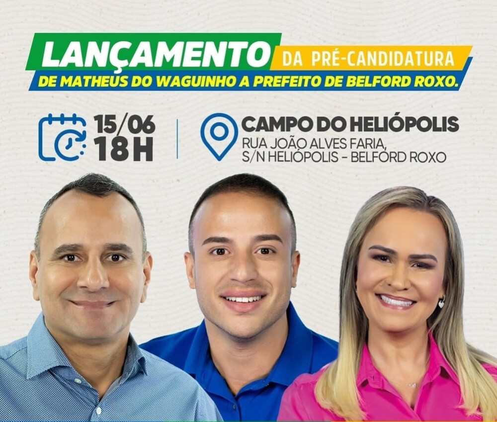 Matheus do Waguinho Lança Pré-Candidatura com Apoio de Waguinho e Daniela Carneiro