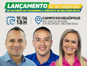 Matheus do Waguinho Lança Pré-Candidatura com Apoio de Waguinho e Daniela Carneiro