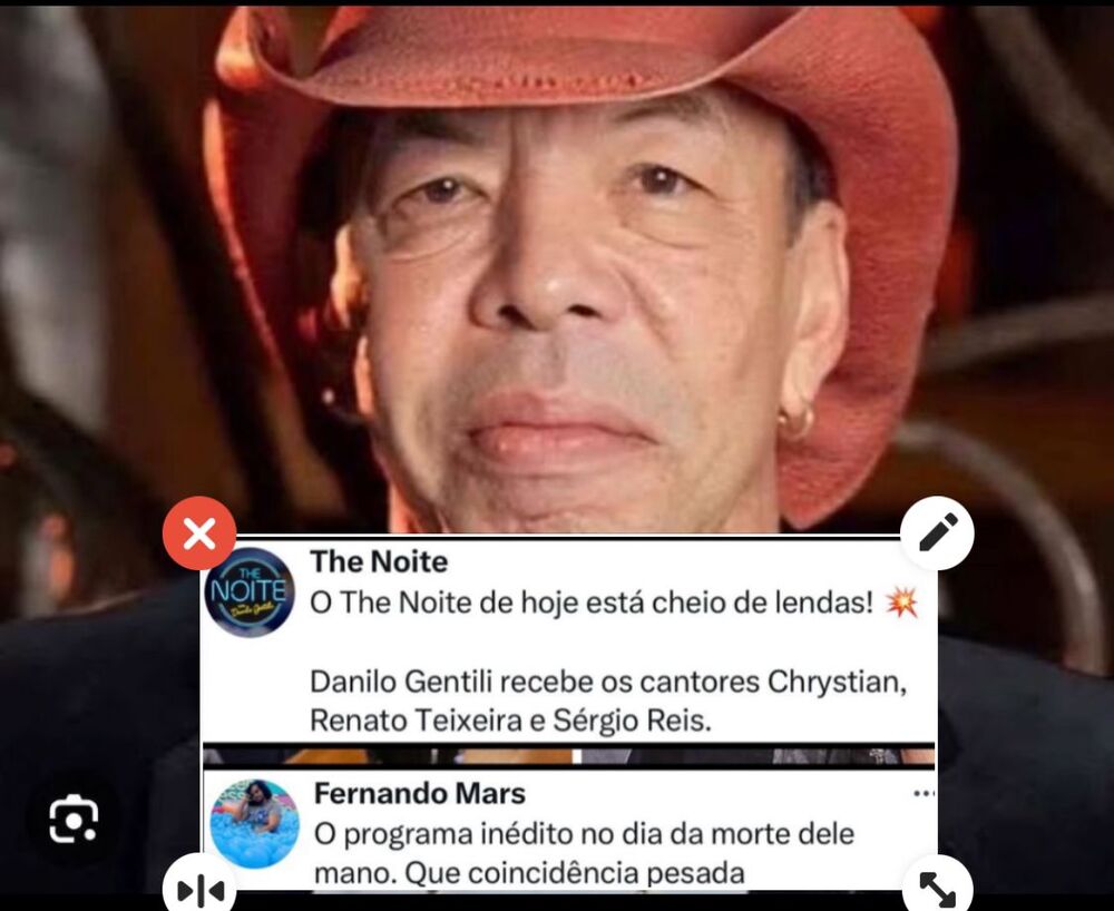 SBT exibe entrevista inédita com Crystian no mesmo momento em que a morte do cantor foi anunciada