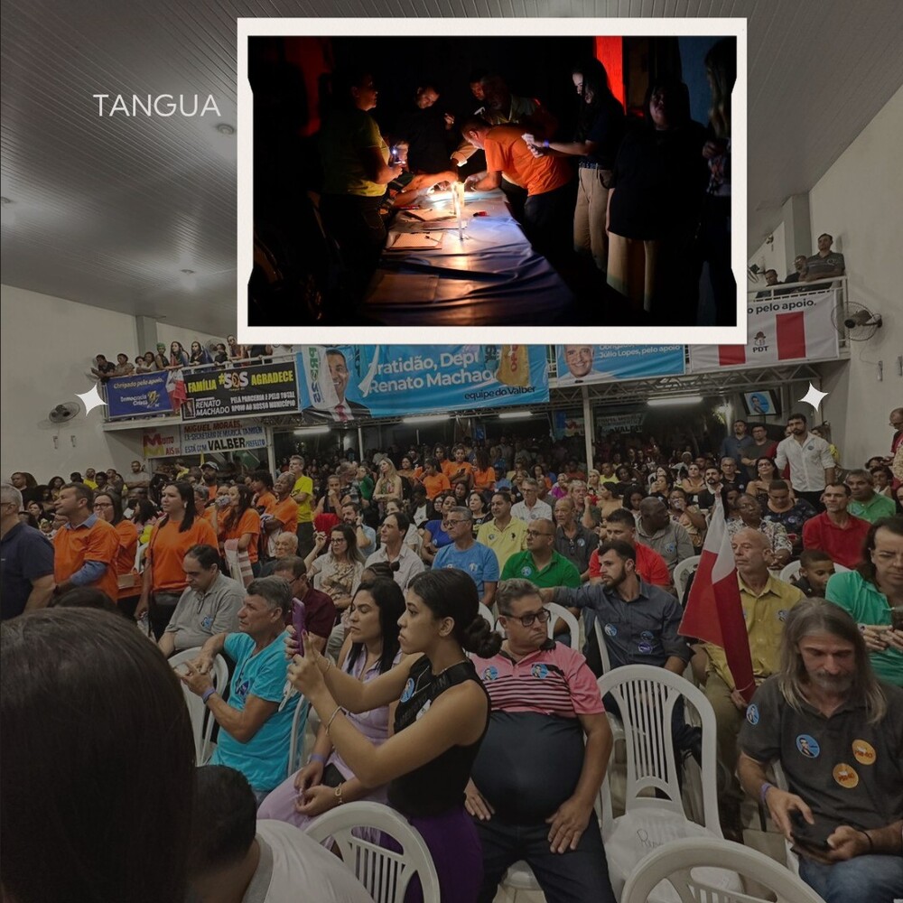 NADA SEGUROU: Valber Marcelo lança pré-candidatura à Prefeitura de Tanguá depois de uma hora de apagão e batida de fiscais do TRE