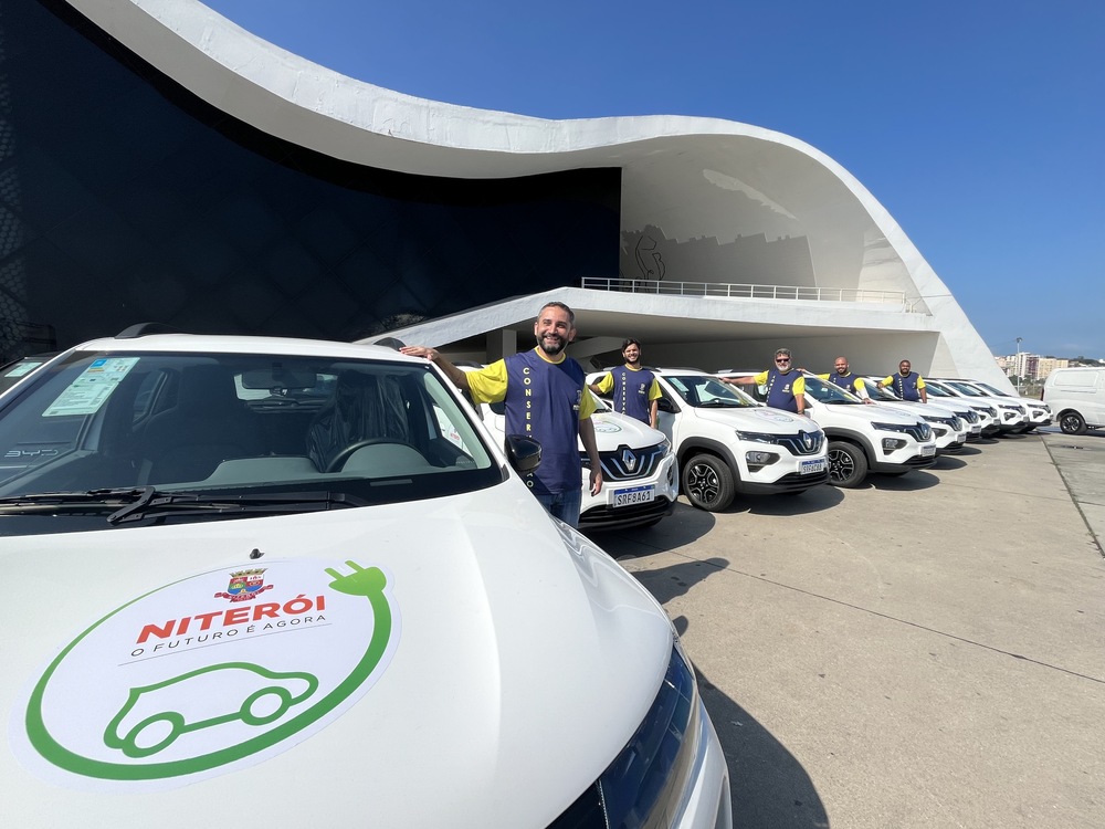 Frota de carros elétricos da Prefeitura de Niterói começa a rodar nesta sexta-feira