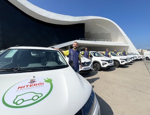 Frota de carros elétricos da Prefeitura de Niterói começa a rodar nesta sexta-feira