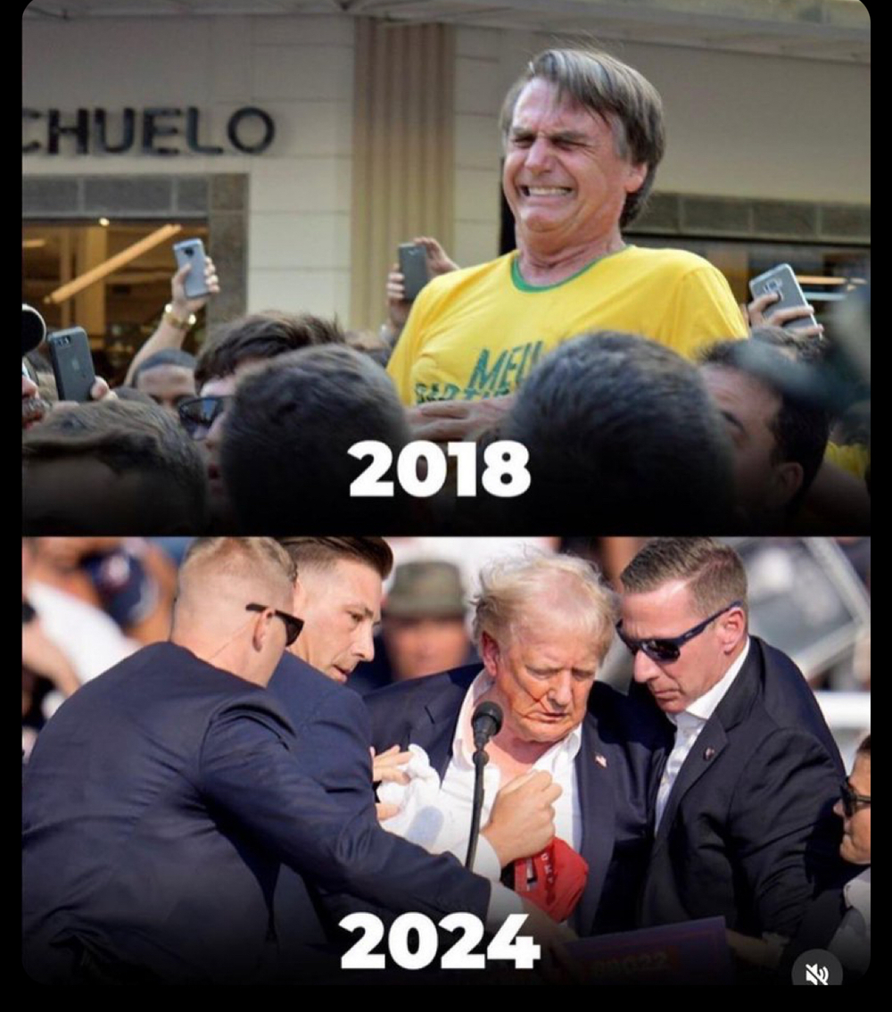 Bolsonaro 2018 x Trump 2024, extrema direita novamente sofre atentado