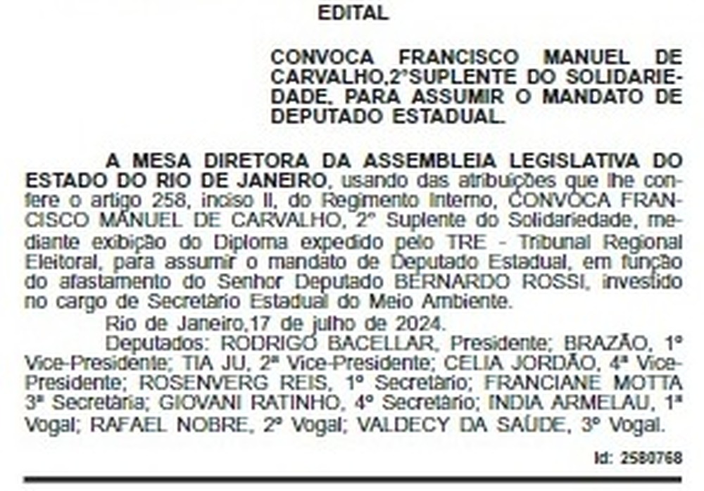 Alerj recebe novamente Chiquinho da Mangueira: Samba no Coração e Política nas Veias