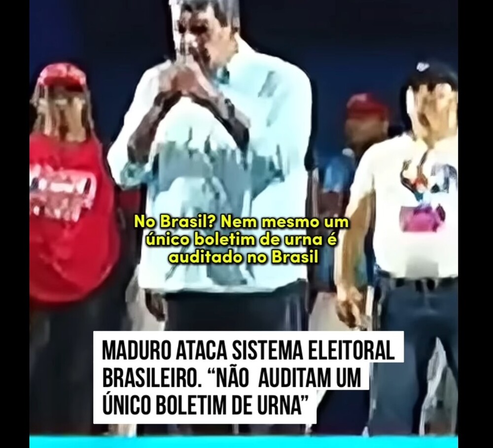 Nicolás Maduro lança ofensiva contra Sistemas Eleitorais do Brasil, EUA e Colômbia