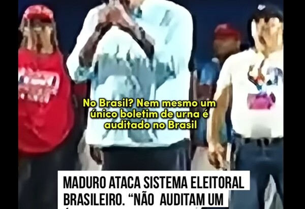 Nicolás Maduro lança ofensiva contra Sistemas Eleitorais do Brasil, EUA e Colômbia