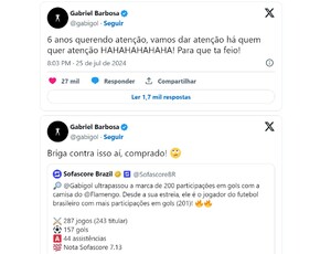 Futuro Incerto: Gabigol responde Jornalista nas redes e não renova com o Flamengo