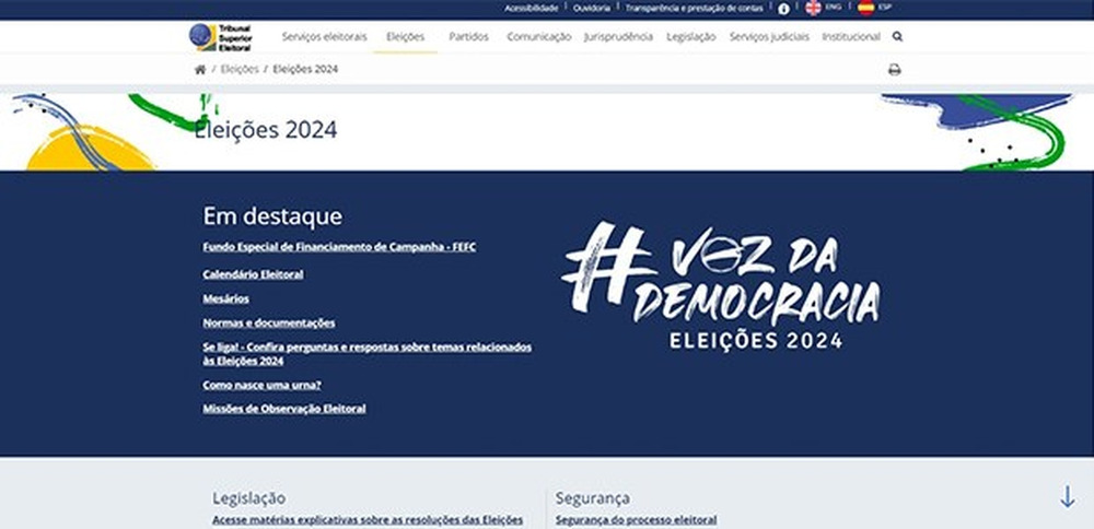 Conheça a página que reúne todas as informações essenciais sobre as Eleições 2024