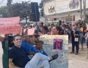 Candidato a Prefeito de Maricá ostenta vida de luxo e posta foto na praia, enquanto merendeiras de Maricá passam perrengue e protestam! 