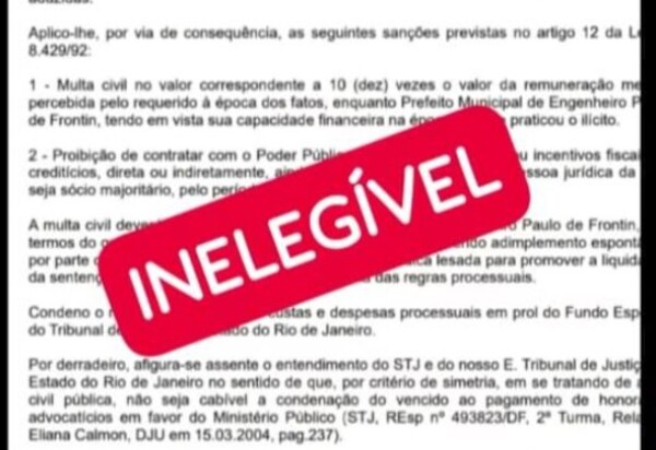 Improbidade Administrativa em Paulo de Frontin: A Queda do Ex-Prefeito Jauldo de Souza Balthazar Ferreira