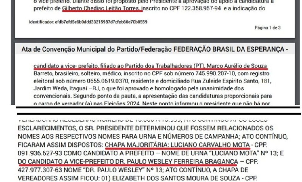 O Jogo Duplo do PT em Itaguaí: Duas Atas, Duas Chapas e Um Partido Dividido