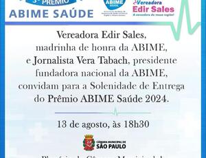 III Prêmio ABIME Saúde 2024 Reconhece Excelência na Promoção da Saúde