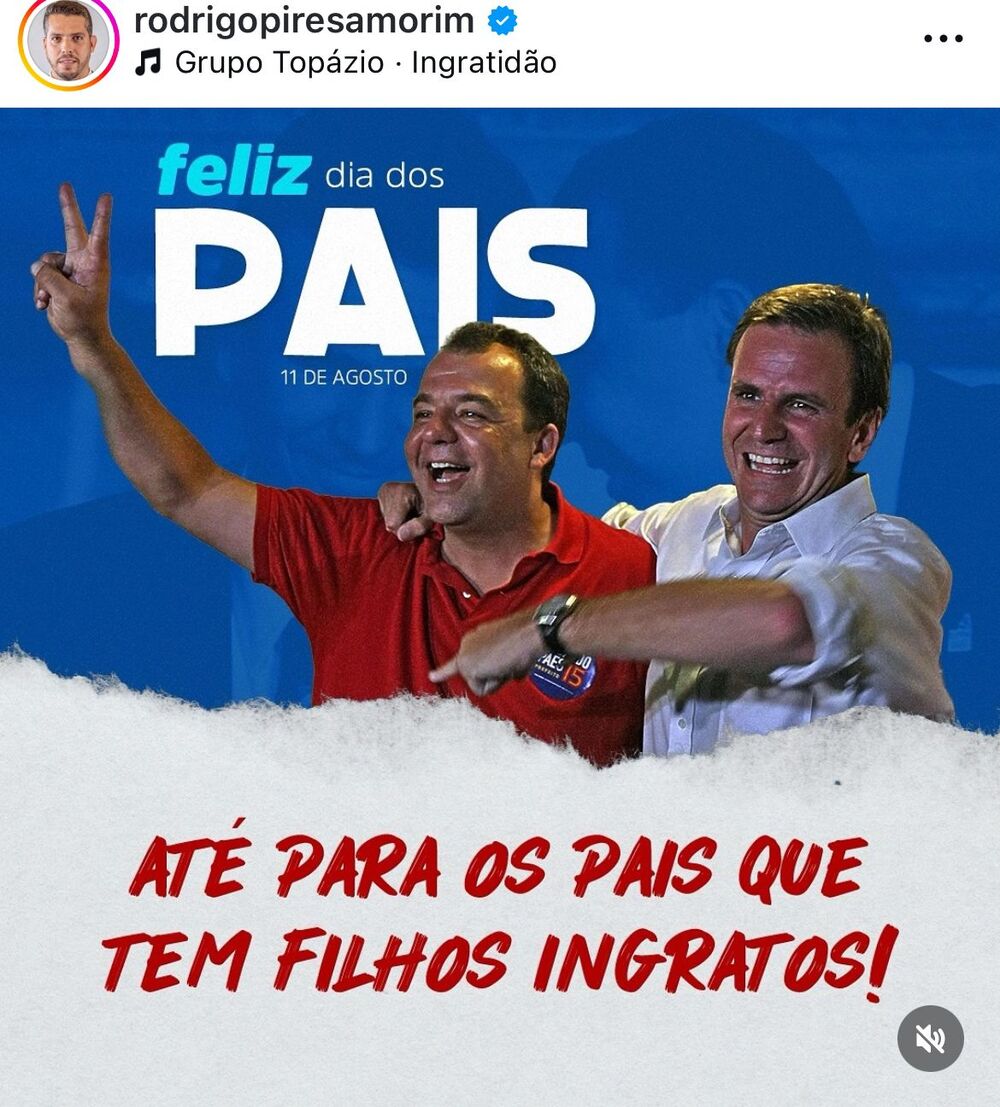 Filho ingrato? Rodrigo Amorim trolla prefeito com meme do dia dos pais 