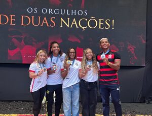 Flamengo homenageia atletas medalhistas olímpicos na Gávea