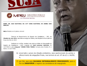 MP e Candidato de Bolsonaro pedem a impugnação de Ferreti, o MP já tinha pedido a impugnação de seu vice, ambos apoiado por Jordão em Angra