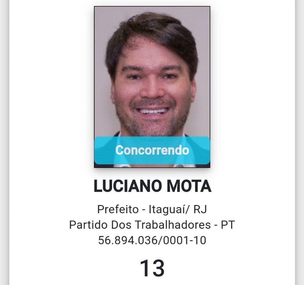 Reviravolta em Itaguaí, Luciano Mota, do PT, registra sua candidatura e passa a ser o franco favorito para as eleições