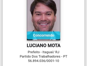 Reviravolta em Itaguaí, Luciano Mota, do PT, registra sua candidatura e passa a ser o franco favorito para as eleições