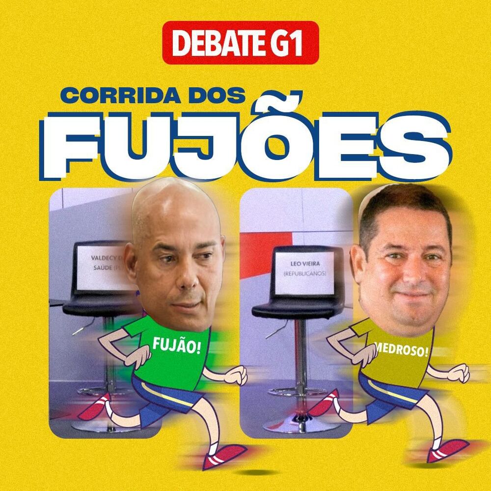 Cadeiras vazias viram memes em São João de Meriti! Valdecy dá bolo, Leo Vieira desistiu e população fica na mão em debate da Globo