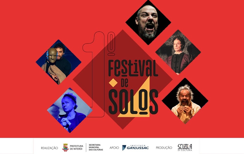 1º Festival de Solos de Niterói, promovido pela Scuola di Cultura, apresenta gratuitamente cinco monólogos teatrais