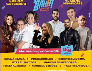 Festival Canta Bahia movimenta Vitória da Conquista nesta sexta-feira com entrada gratuita