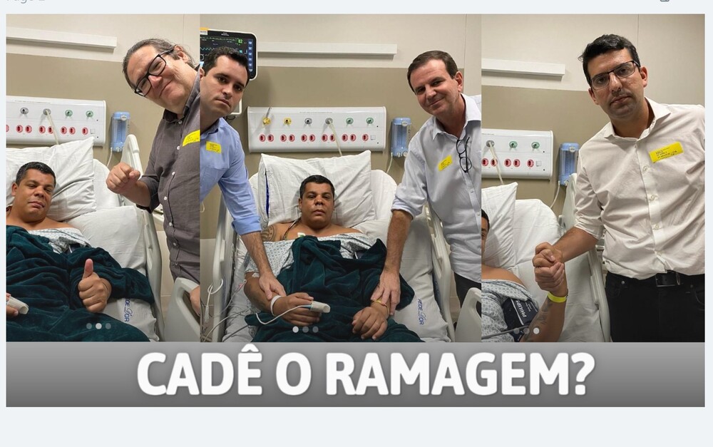 Ramagem se isola ao não visitar vereador agredido no Rio. Paes, Tarcísio Motta e Marcelo Queiroz cobram punição ao agressor