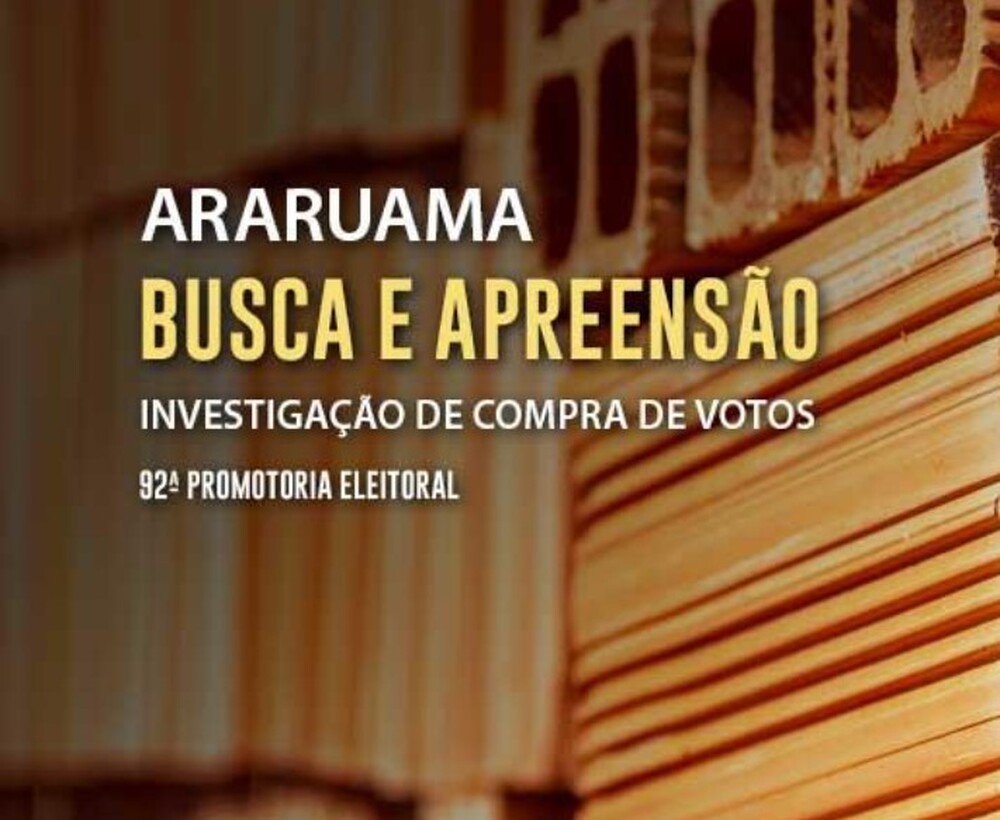 MP Eleitoral cumpre mandados de busca e apreensão em investigação sobre compra de votos em Araruama